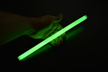 12 inch 15mm Green Premium Glow Sticks- 10 Per Package